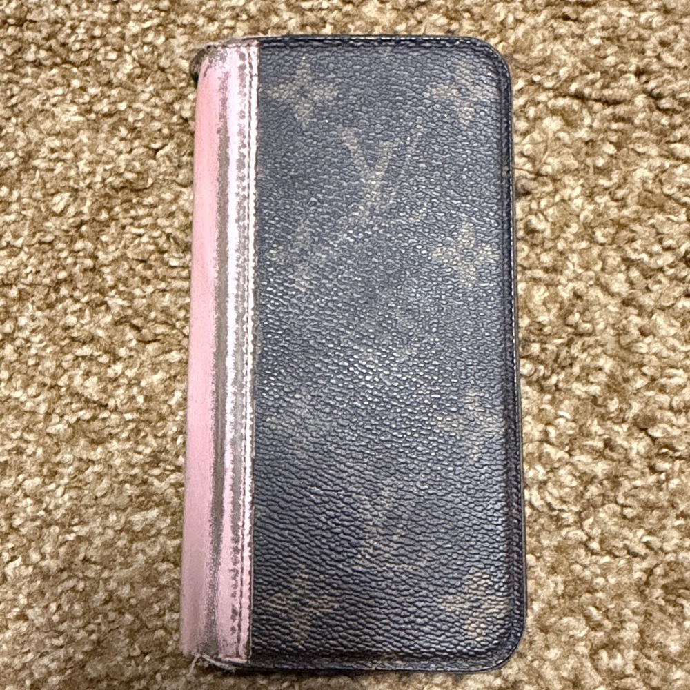 Louis Vuitton Pink and Brown Monogram Card Holder iPhone case